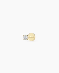 Lab Grown Diamond Solitaire Flat Back Single Stud
