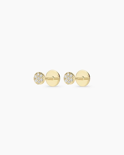 Diamond Pavé Flat Back Studs