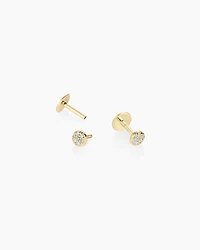 Diamond Pavé Flat Back Studs