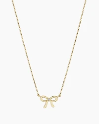 Diamond Put a Bow on it Necklace