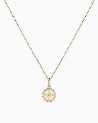 Diamond Compass Charm Necklace