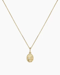 Diamond Beach Charm Necklace