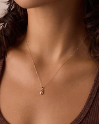 Diamond Ladybug Charm Necklace