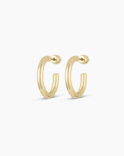 14k Gold Carter Hoops