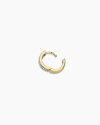 Diamond Rose Single Huggie