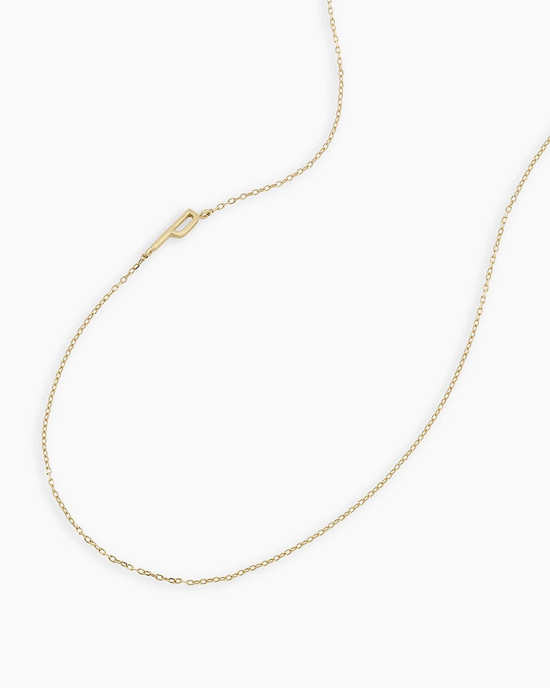 14k Gold Alphabet Necklace