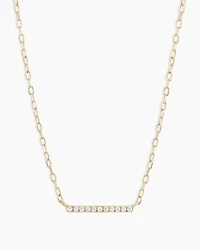 Diamond Bar Necklace