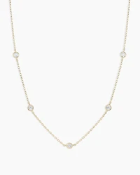 Classic Five Diamond Necklace
