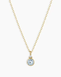 14k Gold Birthstone Necklace