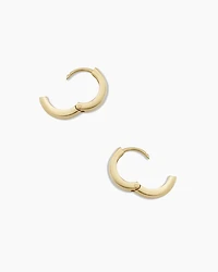 14k Gold Rose Huggies