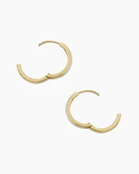 14k Gold Rose Hoops