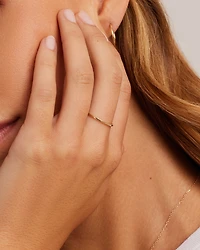 14k Gold Rose Delicate Ring