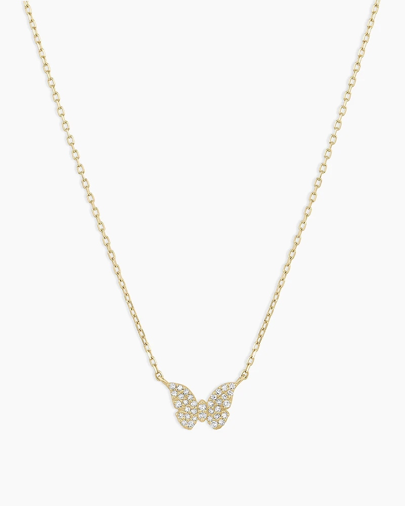 Diamond Butterfly Necklace