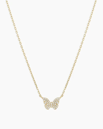 Diamond Butterfly Necklace