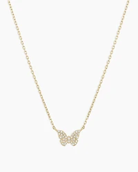 Diamond Butterfly Necklace