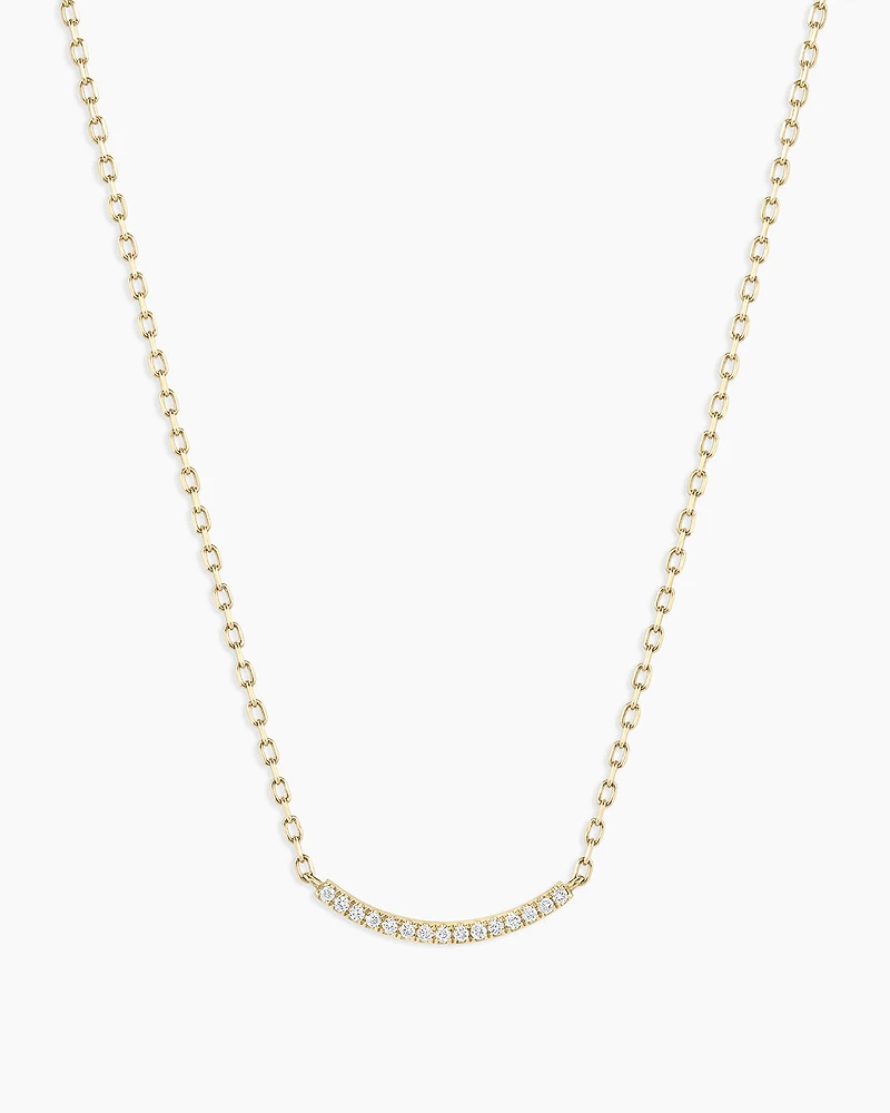 Diamond Taner Bar Mini Necklace