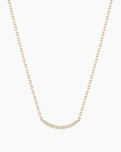 Diamond Taner Bar Mini Necklace