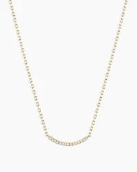 Diamond Taner Bar Mini Necklace