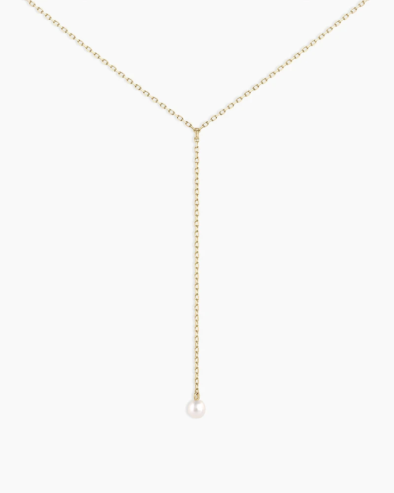 Pearl Lariat Necklace