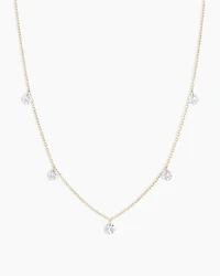 Floating Diamond Flutter Necklace