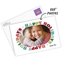 Colorful Block Letters Custom Holiday Card for only USD 4.99 | Hallmark
