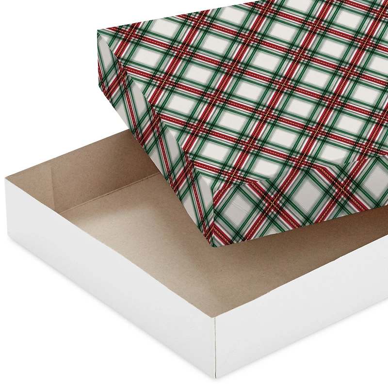 Santa and Plaid 3-Pack Large Christmas Gift Boxes for only USD 5.49 | Hallmark