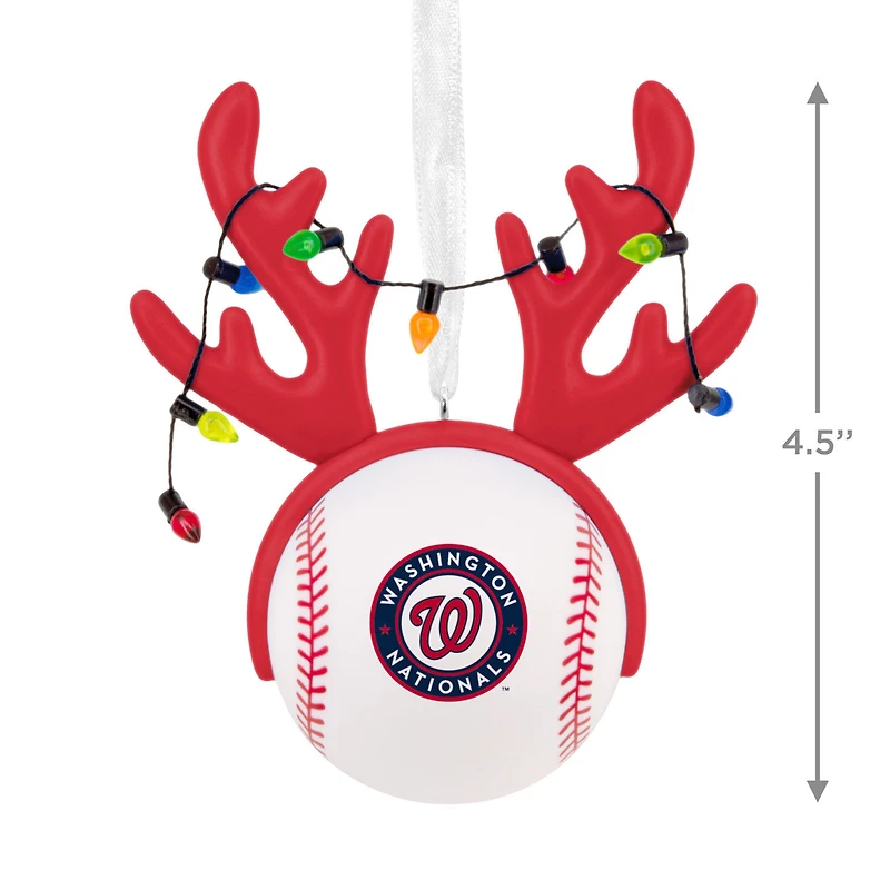 MLB Washington Nationals™ Reindeer Baseball Hallmark Ornament for only USD 12.99 | Hallmark