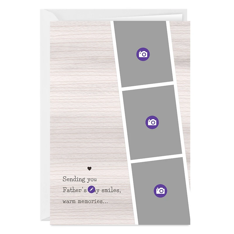 Sending Smiles and Warm Memories Photo Strip Custom Father's Day Card for only USD 4.99 | Hallmark
