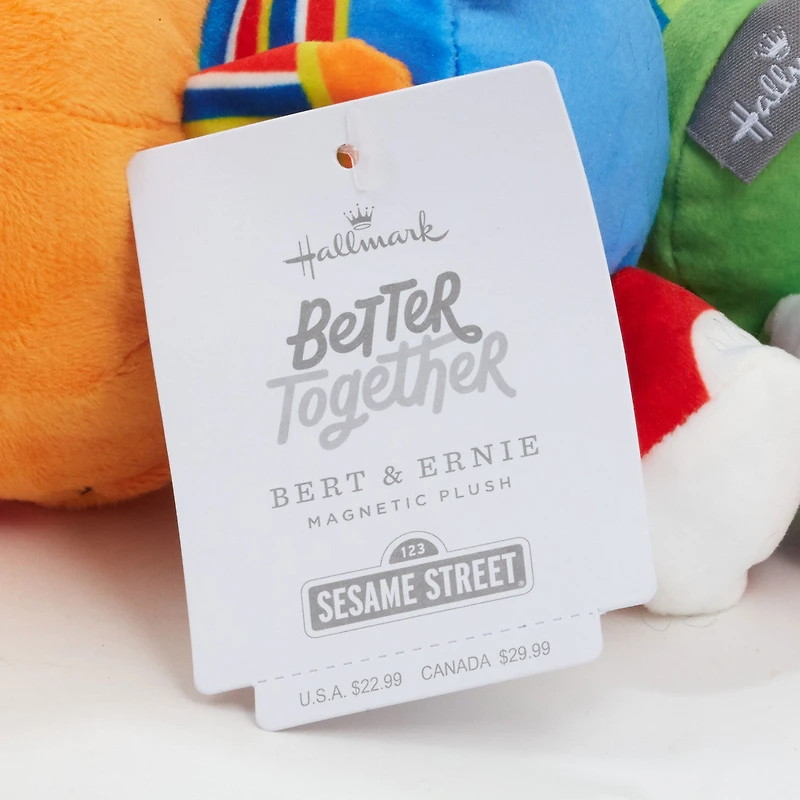 Better Together Sesame Street Bert and Ernie Magnetic Plush Pair, 5.25" H for only USD 24.99 | Hallmark