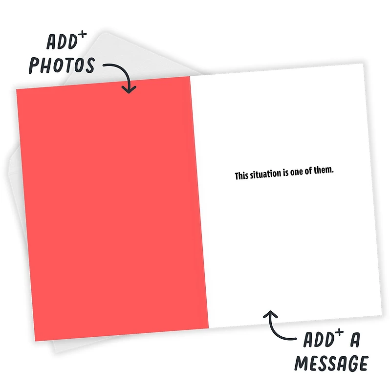 Middle Finger Situation Funny Custom Card for only USD 4.99 | Hallmark