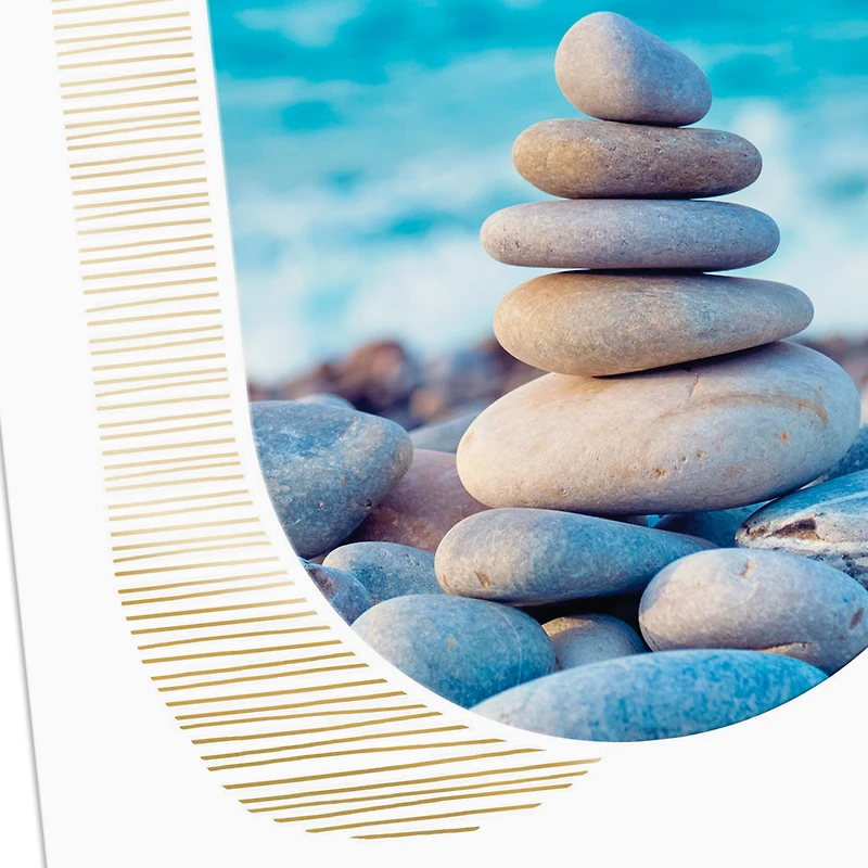 Stacked Stones on the Beach Blank Card for only USD 3.99 | Hallmark