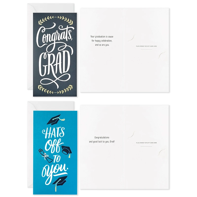 Sophisticated Assorted Money Holder Graduation Cards, Pack of 36 for only USD 12.99 | Hallmark
