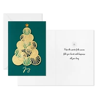 Opulent Green and Gold Tree Boxed Christmas Cards, Pack of 12 for only USD 17.49 | Hallmark