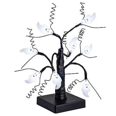 Mud Pie Halloween Mini Tree With LED Ghost Lights, 11" H for only USD 19.99 | Hallmark