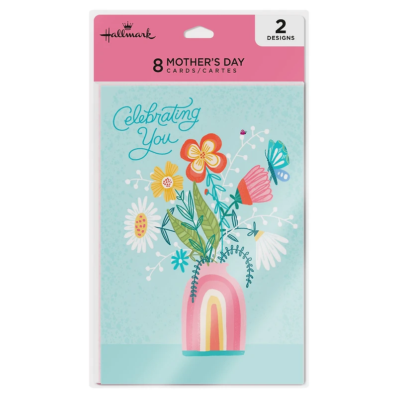 Butterflies and Flowers Mother's Day Cards, Pack of 8 for only USD 7.99 | Hallmark