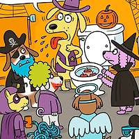 Dog Halloween Party Funny Halloween Card for only USD 3.49 | Hallmark
