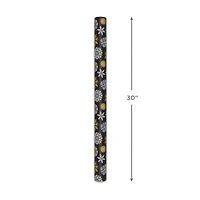 White and Gold Snowflakes on Black Holiday Wrapping Paper Roll, 35 sq. ft. for only USD 4.99 | Hallmark
