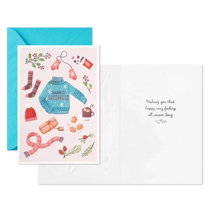 Warmest Wishes Sweater Packaged Christmas Cards, Set of 5 for only USD 5.00 | Hallmark