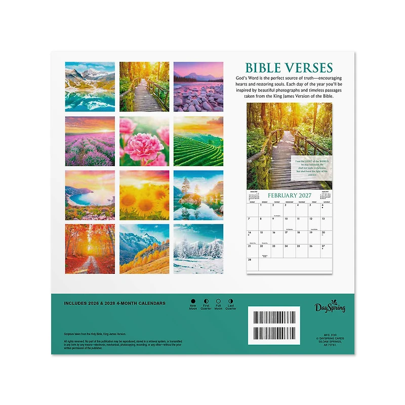Bible Verses and Beautiful Views 2027 Inspirational 12-Month Mini Wall Calendar, 7x7 for only USD 8.99 | Hallmark