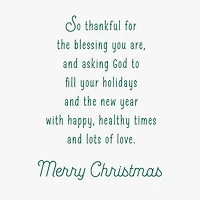 Thankful for the Blessing You Are Religious Christmas Card for only USD 3.99 | Hallmark