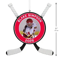 Hockey Star Personalized Photo Ornament, Custom Photo and Text for only USD 30.99 | Hallmark