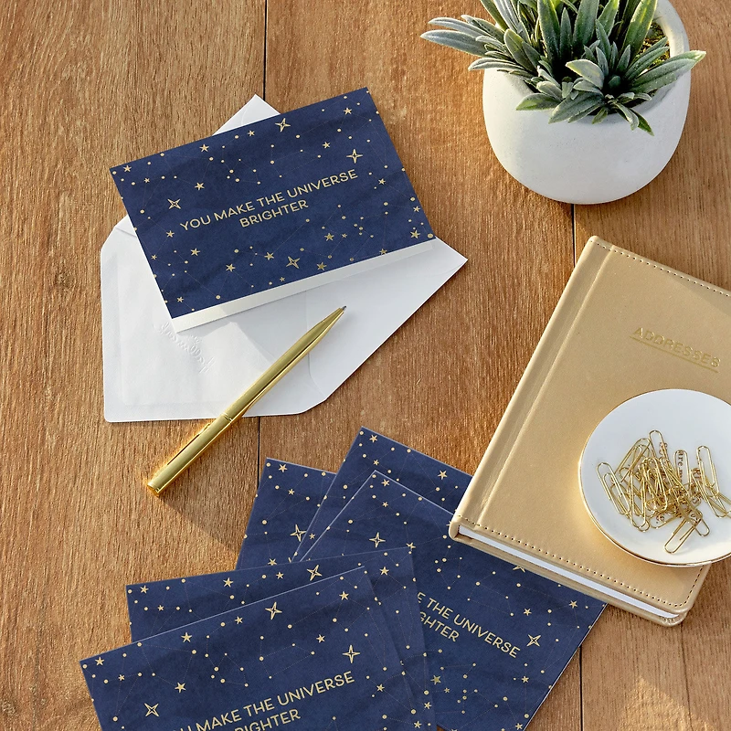 Starry Blue You Make the Universe Brighter Blank Thank You Notes, Pack of 10 for only USD 10.49 | Hallmark