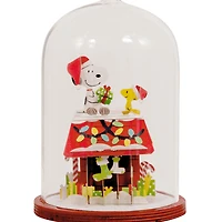 Peanuts® Snoopy's Doghouse Cloche Glass and Paper Hallmark Ornament for only USD 28.99 | Hallmark