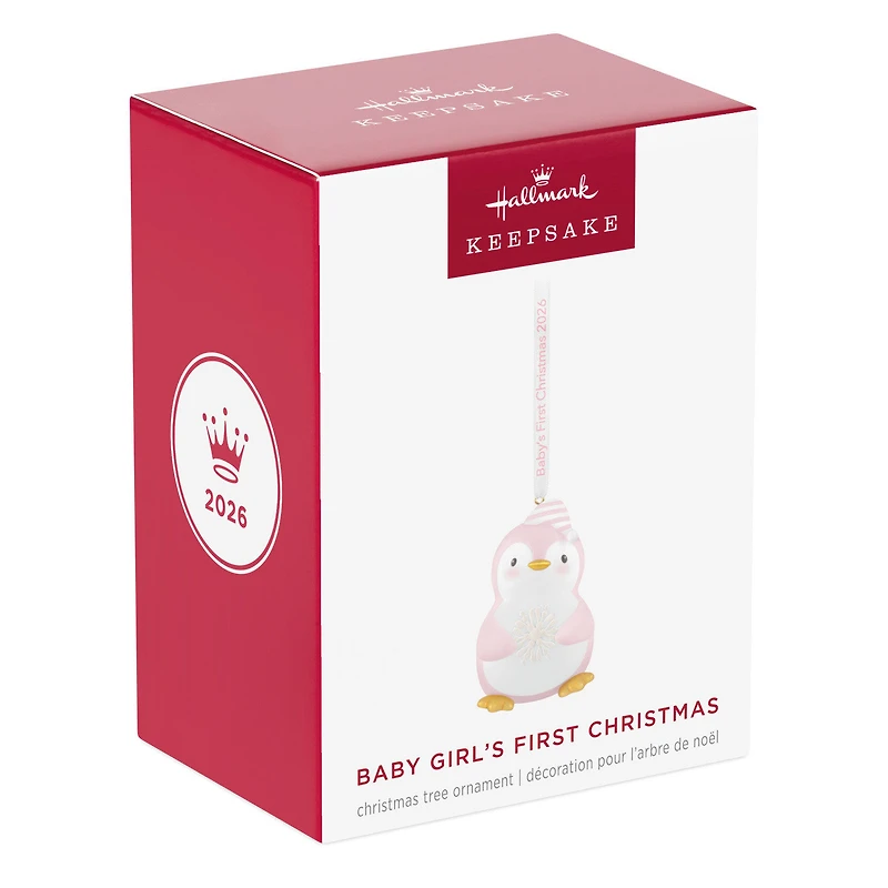 Baby Girl's First Christmas Penguin 2026 Ornament for only USD 23.99 | Hallmark