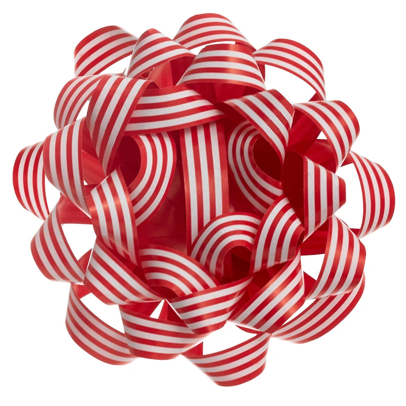 4.5" Red and White Striped Paper Gift Bow for only USD 1.99 | Hallmark