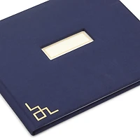 Gold on Navy Linen Customizable Guest Book for only USD 26.99 | Hallmark