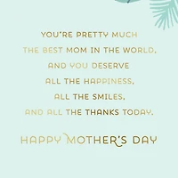 You Deserve the Best Gift Card Greeting Mother's Day Card for Mom for only USD 4.99 | Hallmark