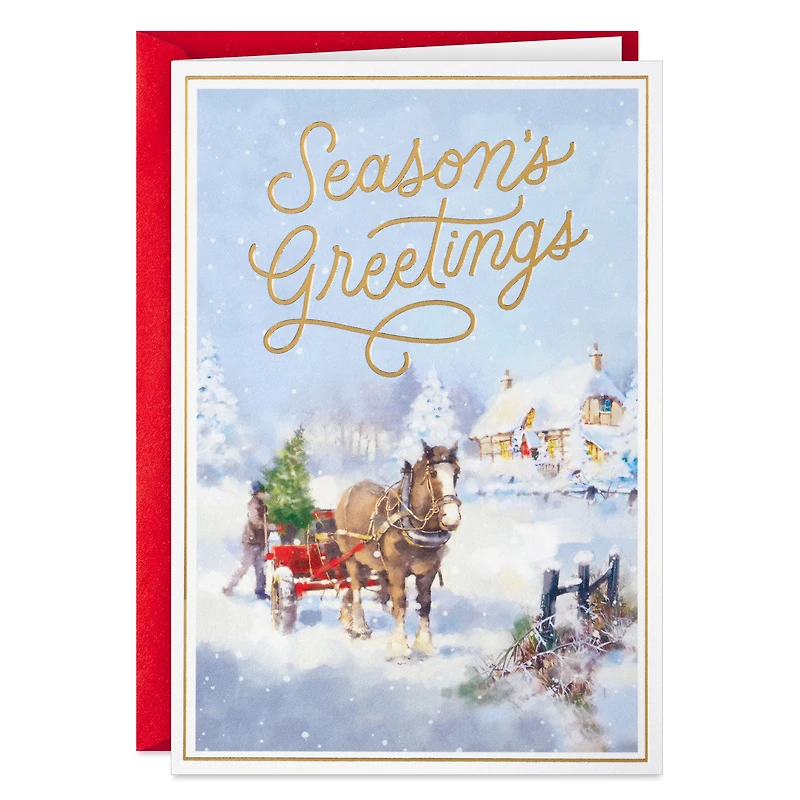 Horse and Holiday Wagon Boxed Christmas Cards, Pack of 16 for only USD 12.49 | Hallmark