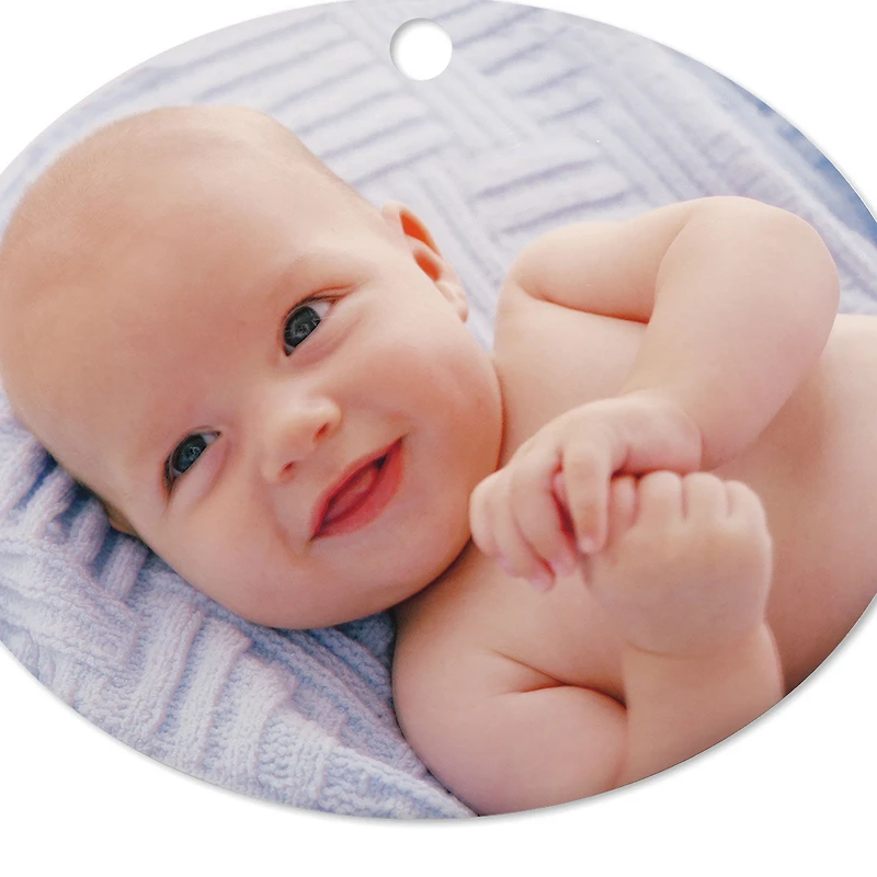 Horizontal Oval Metal Personalized Ornament, Custom Photo for only USD 17.99 | Hallmark