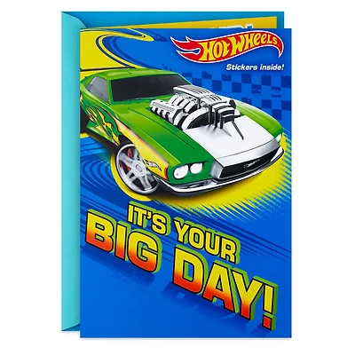 Mattel Hot Wheels™ Rev It Up Birthday Card With Stickers for only USD 4.59 | Hallmark